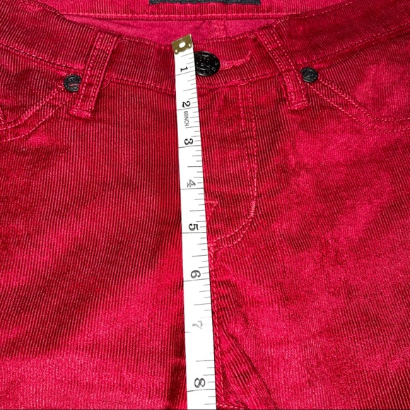 Rock & Republic Poison Apple Red Berlin Skinny Corduroy Pants Size 6 - Picture 11 of 16